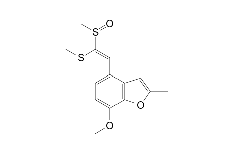 4-((E)-2-Methanesulfinyl-2-methylsulfanyl-vinyl)-7-methoxy-2-methyl-benzofuran