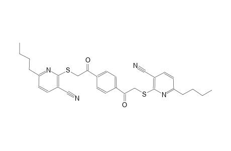 3-pyridinecarbonitrile, 6-butyl-2-[[2-[4-[[(6-butyl-3-cyano-2-pyridinyl)thio]acetyl]phenyl]-2-oxoethyl]thio]-