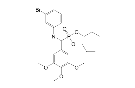 O,O'-DI-N-PROPYL-ALPHA-(3-BROMOPHENYLAMINO)-3,4,5-TRIMETHOXYBENZYLPHOSPHONATE