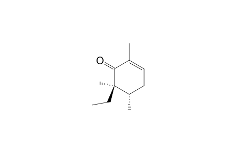 2-Cyclohexen-1-one, 6-ethyl-2,5,6-trimethyl-, cis-