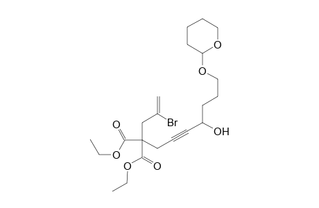 Diethyl 2-bromo-8-methoxy-11-(tetrahydropyranyl-2-oxy)-1-undecene-6-yne-4,4-dicarboxylate