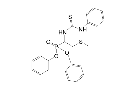 O,O-Diphenyl-2-methylthio-1-(N-phenylthioureido)ethanephosphonate
