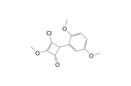 3-Chloranyl-4-(2,5-dimethoxyphenyl)-2-methoxy-cyclobut-2-en-1-one