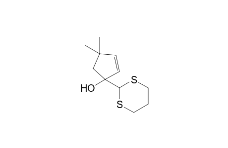 1-(1,3-Dithianyl-2-yl)-4,4-dimethyl-2-cyclopenten-1-ol