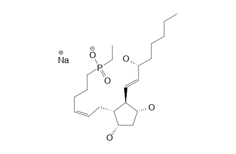 2-DECARBOXY-2-(P-ETHYLPHOSPHINICO)-PROSTAGLANDIN-F(2-ALPHA)-SODIUM-SALT