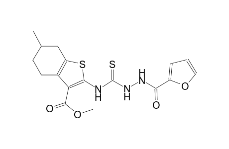 methyl 2-({[2-(2-furoyl)hydrazino]carbothioyl}amino)-6-methyl-4,5,6,7-tetrahydro-1-benzothiophene-3-carboxylate