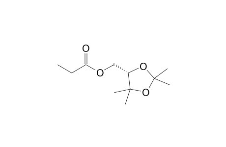 [(4S)-2,2,5,5-tetramethyl-1,3-dioxolan-4-yl]methyl propanoate