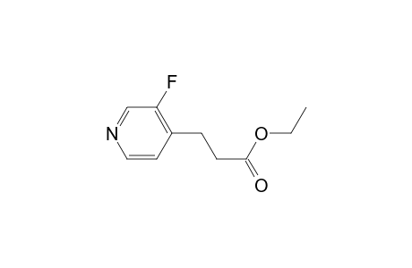 3-(3-fluoro-4-pyridinyl)propanoic acid ethyl ester