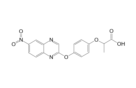 2-{4-[6-Nitro-2-quinoxalinyl)oxy]phenoxy}propionic acid
