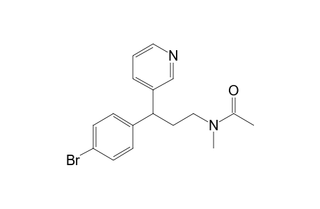 3-(3-pyridinyl)-3-(p-bromophenyl)-1-[(N-acetyl-N-methyl)amino]propane