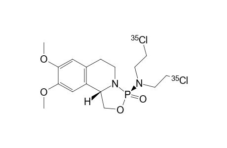 (3R,10bS)-N,N-bis(2-(35Cl)chloranylethyl)-8,9-dimethoxy-3-oxo-1,5,6,10b-tetrahydro-[1,3,2]oxazaphospholo[4,3-a]isoquinolin-3-amine