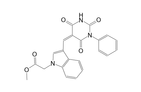 methyl {3-[(Z)-(2,4,6-trioxo-1-phenyltetrahydro-5(2H)-pyrimidinylidene)methyl]-1H-indol-1-yl}acetate