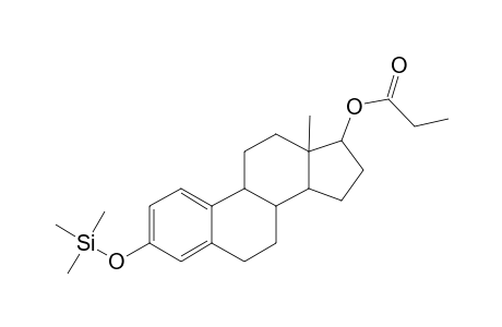 17.beta.-Estradiol 17-propionate, tms derivative