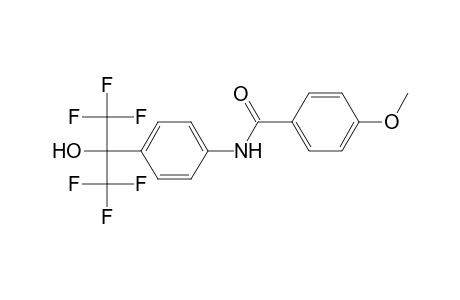 Benzamide, 4-methoxy-N-[4-(2,2,2-trifluoro-1-hydroxy-1-trifluoromethylethyl)phenyl]-