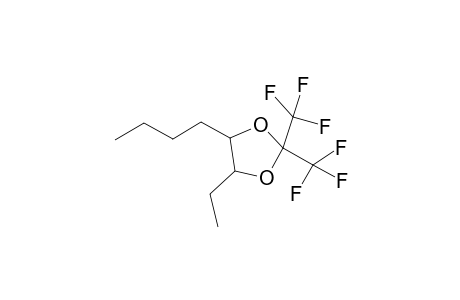 1,3-Dioxolane, 4-butyl-5-ethyl-2,2-bis(trifluoromethyl)-, trans-