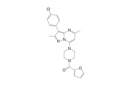 3-(4-chlorophenyl)-7-[4-(2-furoyl)-1-piperazinyl]-2,5-dimethylpyrazolo[1,5-a]pyrimidine