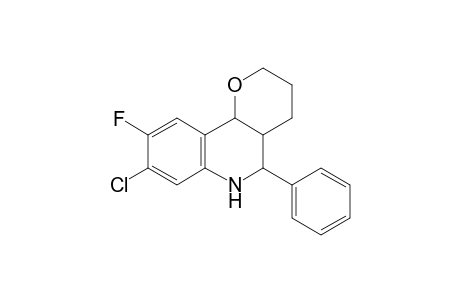 8-Chloro-9-fluoro-5-phenyl-3,4,4a,5,6,10b-hexahydro-2H-pyrano[3,2-c]quinoline