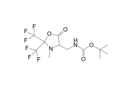 4-[(t-Butoxycarbonyl)amino]methyl-3-methyl-2,2-bis(trifluoromethyl)-1,3-oxazolidin-5-one