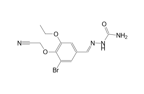 (4-{(E)-[(aminocarbonyl)hydrazono]methyl}-2-bromo-6-ethoxyphenoxy)acetonitrile