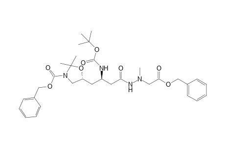 (R)-3-Benzyloxycarbonyl-5-[(R)-4-(2-benzyloxycarbonyl-2-methylhydrazino)-2-tert-butoxycarbonylamino-4-oxobutyl]-2,2-dimethyl-1,3-oxazolodine