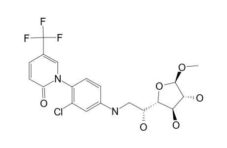 METHYL-6-DEOXY-6-[3-CHLORO-4-(5-TRIFLUOROMETHYL-2(1H)-PYRIDONE-1-YL)-ANILINO]-BETA-D-GALACTOFURANOSIDE