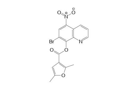 3-Furancarboxylic acid, 2,5-dimethyl-, 7-bromo-5-nitro-8-quinolinyl ester