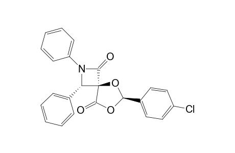 (4-r,3-t,6-t)-2-Aza-5,7-dioxa-6-(4'-chlorophenyl)-2,3-diphenyl-spiro[3.4]octane-1,8-dione