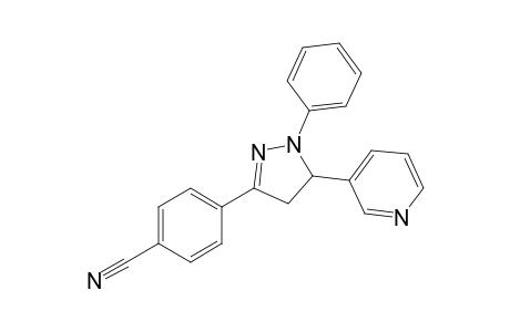 4-(2-phenyl-3-pyridin-3-yl-3,4-dihydropyrazol-5-yl)benzenecarbonitrile