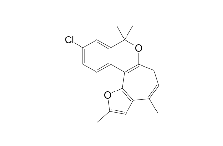 10-Chloro-2,4,8,8-tetramethylfuro[2',3':3,4]cyclohepta[1,2-c](6,8-H)-isochromene