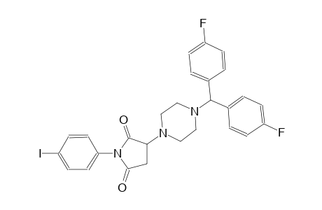 3-{4-[bis(4-fluorophenyl)methyl]-1-piperazinyl}-1-(4-iodophenyl)-2,5-pyrrolidinedione