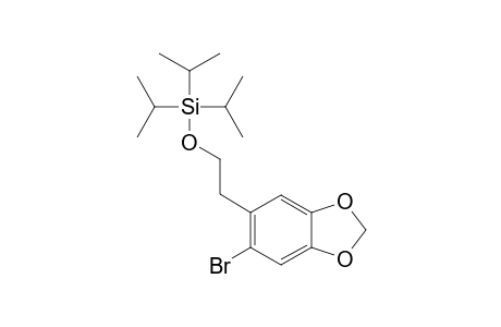 [2-(6-BROMO-1,3-BENZODIOXOL-5-YL)-ETHOXY]-TRIISOPROPYL-SILANE