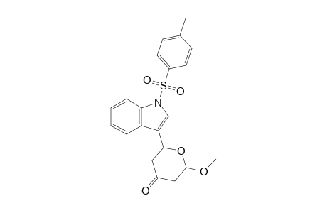 2-Methoxy-6-(1-tosylindol-3-yl)tetrahydropyran-4-one