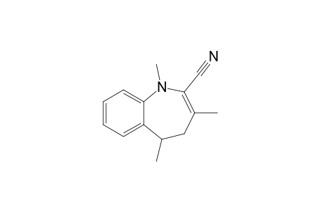 1,3,5-trimethyl-4,5-dihydro-1-benzazepine-2-carbonitrile