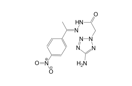 2-(5-amino-2H-tetraazol-2-yl)-N'-[(E)-1-(4-nitrophenyl)ethylidene]acetohydrazide