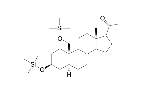 Bis(trimethylsilyl) derivative of 5.alpha.-Pregnan-3.beta.,19-diol-20-one