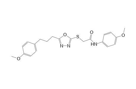 N-(4-methoxyphenyl)-2-({5-[3-(4-methoxyphenyl)propyl]-1,3,4-oxadiazol-2-yl}sulfanyl)acetamide