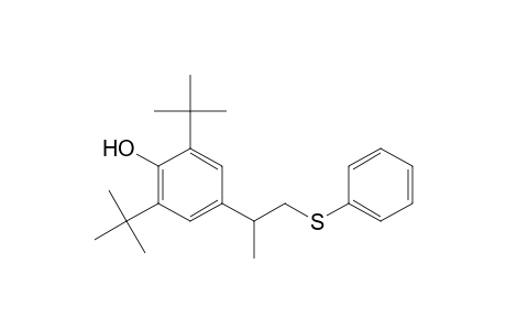2,6-Bis(1,1-dimethylethyl)-4-(1-methyl-2-(phenylthio)ethyl)phenol