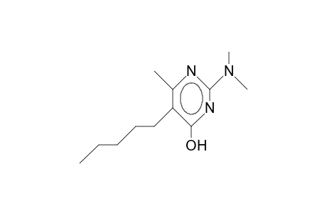 2-Dimethylamino-4-hydroxy-6-methyl-5-pentyl-pyrimidine