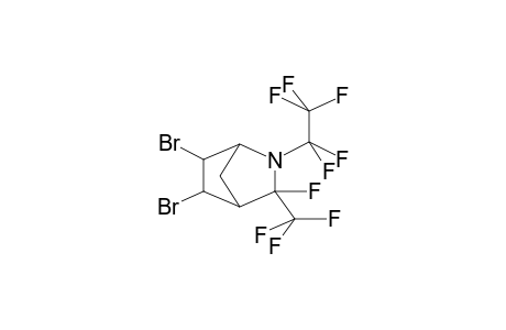 2,3-DIBROMO-6-TRIFLUOROMETHYL-5-PENTAFLUOROETHYL-6-FLUORO-5-AZABICYCLO[2.2.1]HEPTANE (TWO-ISOMER MIXTURE)