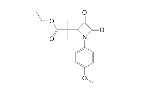 (+/-)-4-(1-ETHOXYCARBONYL-1-METHYLETHYL)-1-(4-METHOXYPHENYL)-3-OXO-2-AZETIDINONE