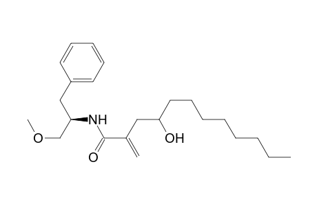 4-Hydroxy-N-[(R)-.alpha.-(methoxymethyl)phenethyl]-2-methylenedodecanamide