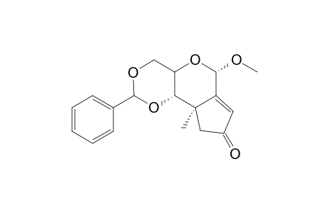 Methyl 4,6-O-Benzylidene-2,3-dideoxy-3-C-methyl-3,2,-C-(2'-oxapropan-1'-yl-3'-ylidene)-.alpha.-D-arabinohexapyranoside