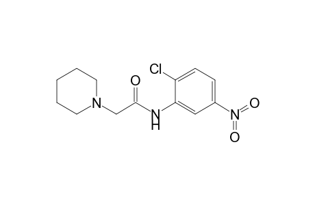 N-(2-chloro-5-nitrophenyl)-2-(1-piperidinyl)acetamide