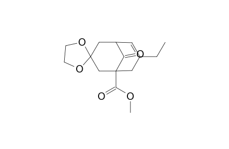 3'-ethyl-9'-keto-spiro[1,3-dioxolane-2,7'-bicyclo[3.3.1]non-2-ene]-5'-carboxylic acid methyl ester