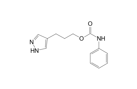 3-(1H-pyrazol-4-yl)propyl N-phenylcarbamate