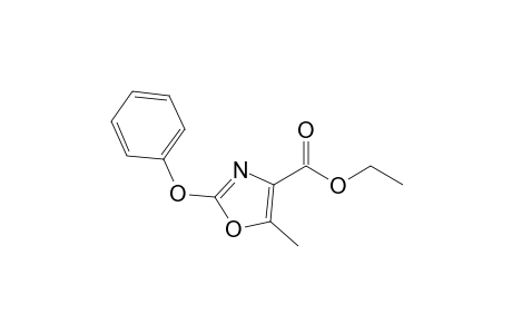 5-Methyl-2-phenoxy-4-oxazolecarboxylic acid ethyl ester