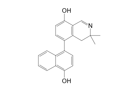 5-(4'-Hydroxynaphthalen-1'-yl)-3,3-dimethyl-3,4-dihydroisoquinolin-8-ol