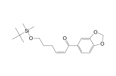6-[(1,1-Dimethylethyl)dimethylsilyl]oxy-1-(3,4-methylenedioxy)phenyl-2-hexene-1-one