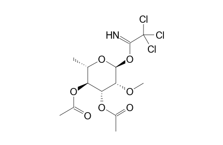 [(2S,3S,4R,5R,6S)-4-acetoxy-5-methoxy-2-methyl-6-(2,2,2-trichloroethanimidoyl)oxy-tetrahydropyran-3-yl] acetate