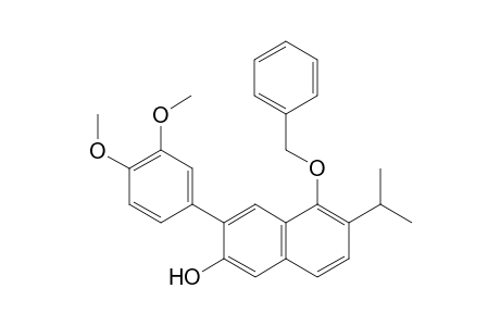 5-(Benzyloxy)-3-(3,4-dimethoxyphenyl)-6-isopropylnaphthalene-2-ol